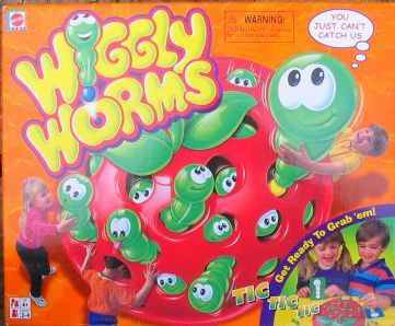jeu un grand ver carte à jouer Peter Pan Playthings Wiggly Worms 