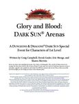 RPG Item: Glory and Blood: Dark Sun Arenas