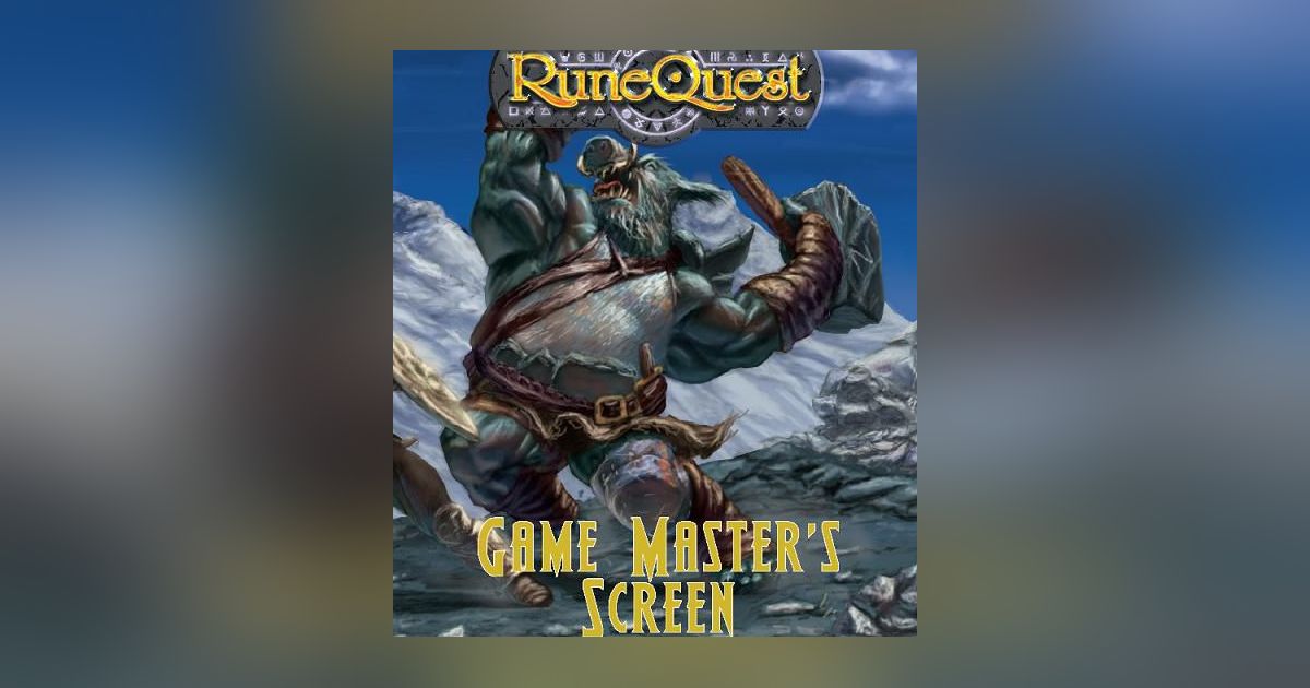 RuneQuest Games Master's Screen | RPG Item | RPGGeek