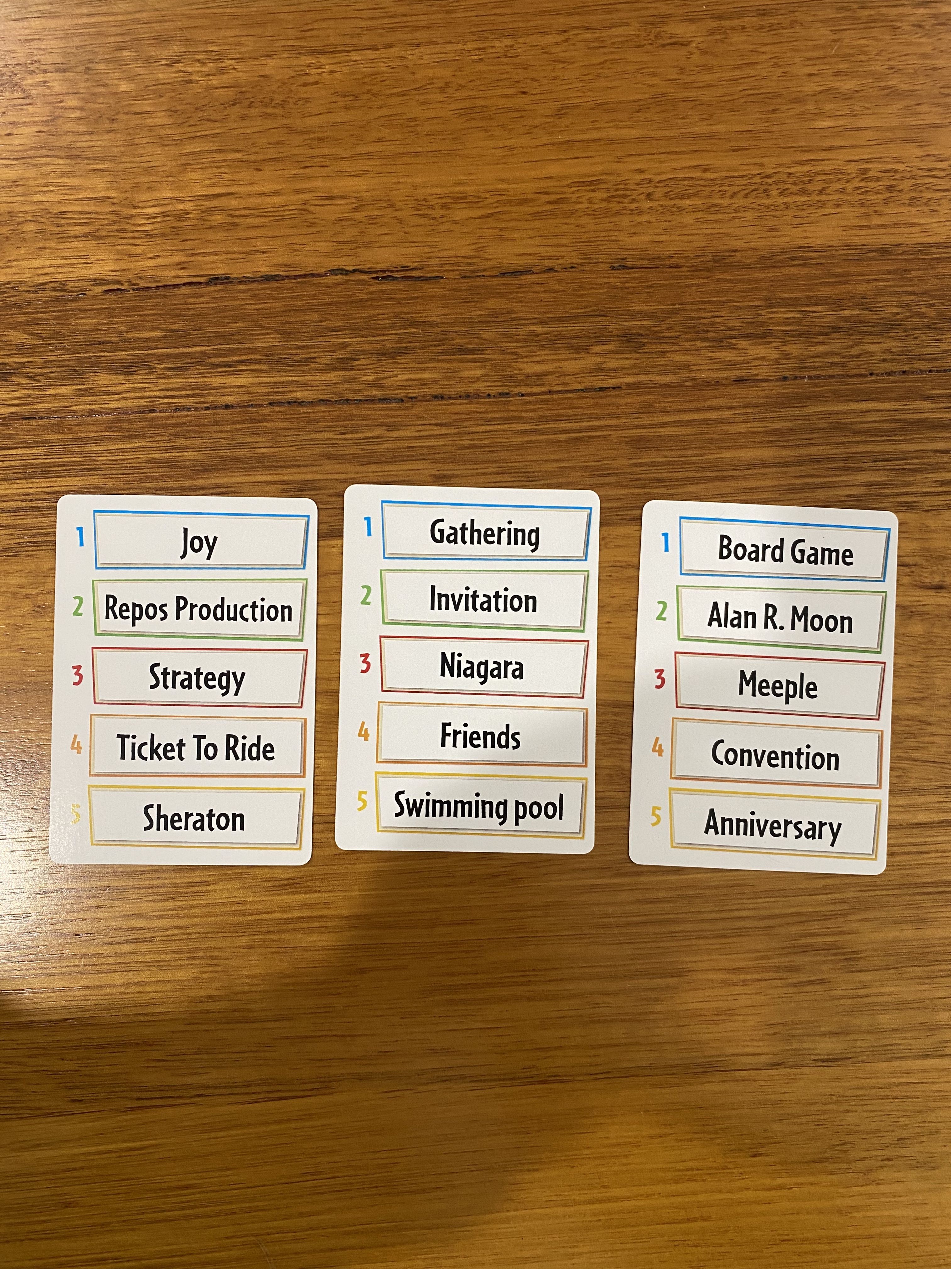 Just One: Gathering of Friends Promo Cards