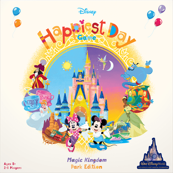 Disney Happiest Day Game, Funko Games, 2022 — front cover (image provided by the publisher)