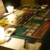 Yesterday there was a massive outage in Portugal. No power, water, internet or phone signal from 11h30 to 00h30. We were prepared.  What better time to crack open our copy of Daybreak, a co-op game about dealing with climate change? We finished it by cand