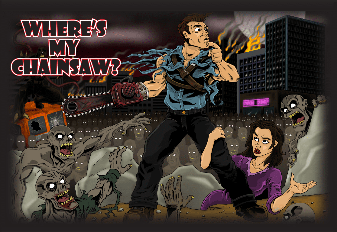 Where's My Chainsaw? box art