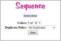 Video Game: Sequence