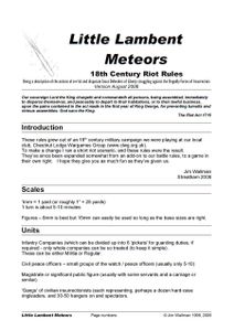 Little Lambent Meteors
