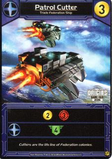 Star Realms: Patrol Cutter Alternate Art Promo Card