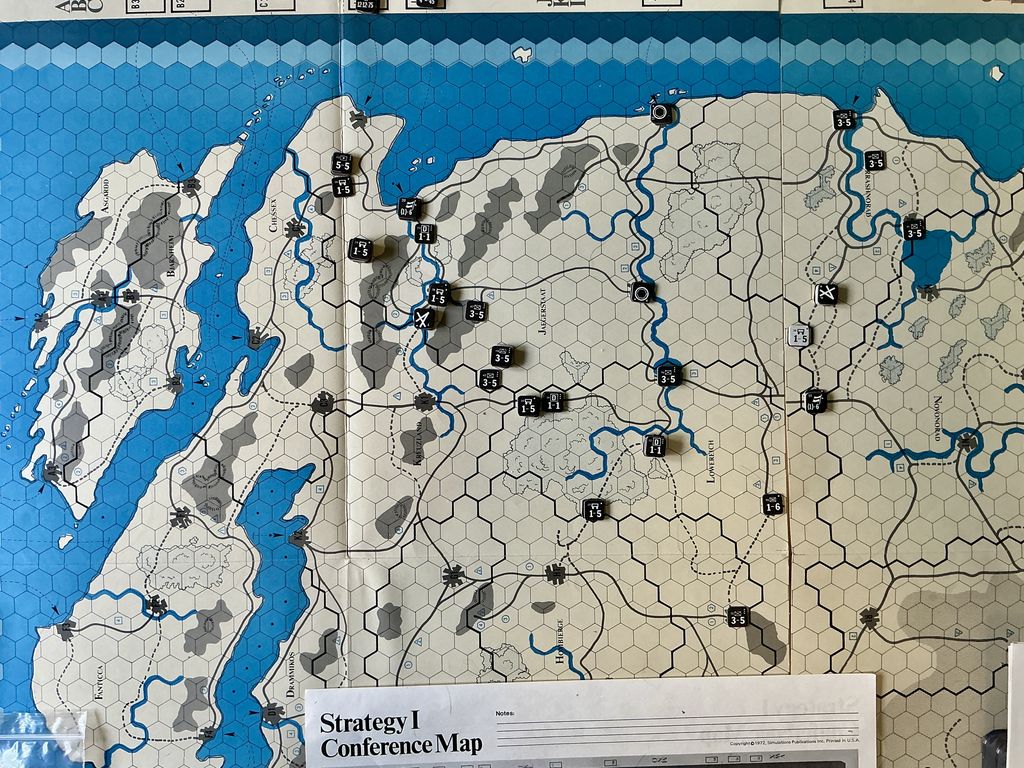 Strategy I Part 2: set up counters, study map, study rules, repeat ...