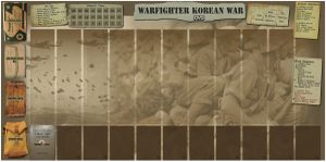 Warfighter: The WWII Pacific Combat Card Game – Korean War Playmat