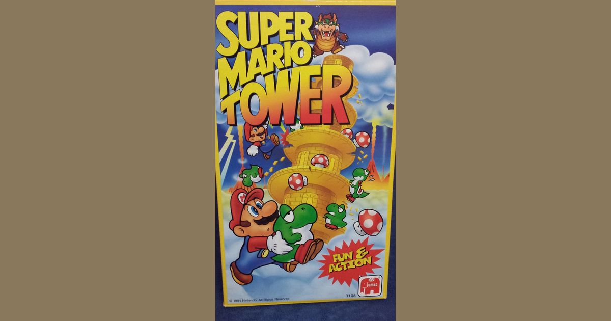 Super Mario Tower Board Game BoardGameGeek