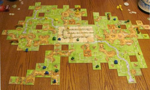 Carcassonne Score Track and Starting Board | Carcassonne