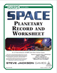 RPG Item: GURPS Space: Planetary Record and Worksheet