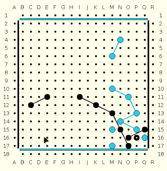 Standard rules: another example of link rearrangement | Twixt