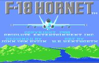 Video Game: F-18 Hornet