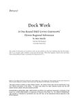 RPG Item: DYV3-07: Dock Work