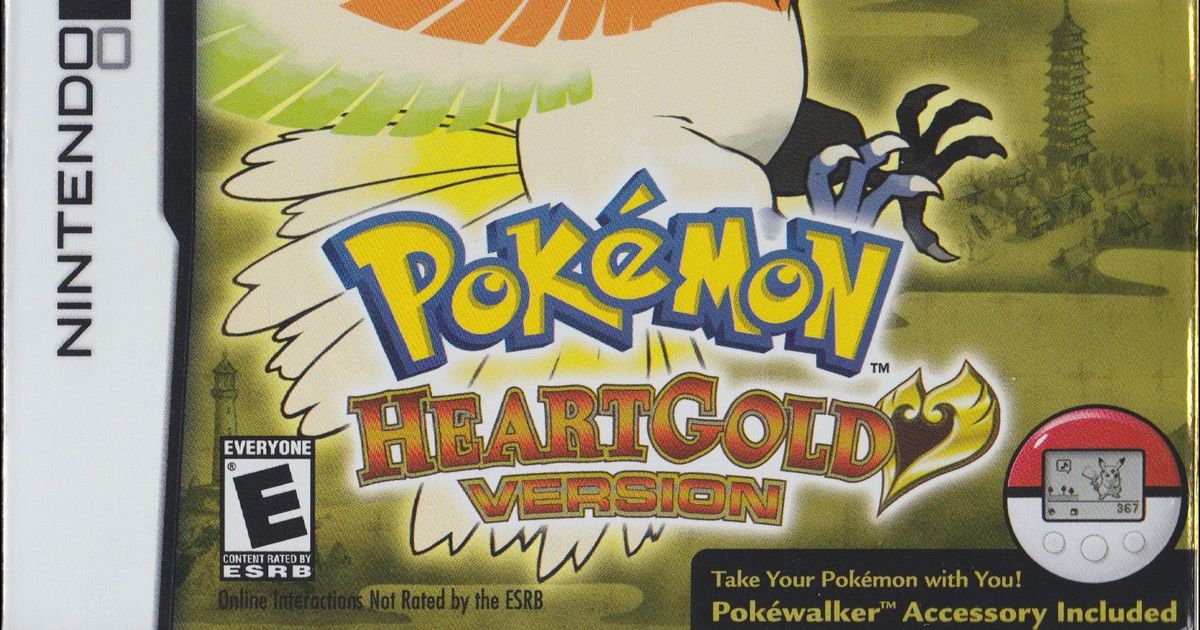 Pokemon HeartGold Version and Pokemon SoulSilver Version Pokemon List Poster