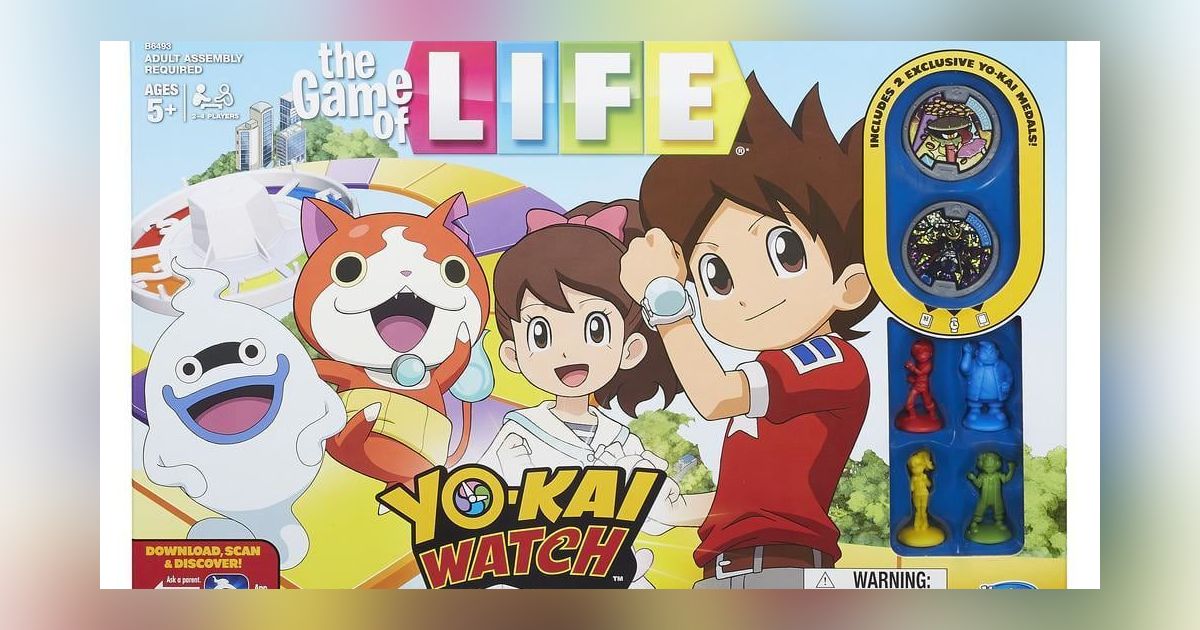 Instructions Manual Rules Yo-Kai Watch The Game of Life 2015 Replacement  Pieces