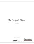 RPG Item: The Dragon's Master (Pathfinder)