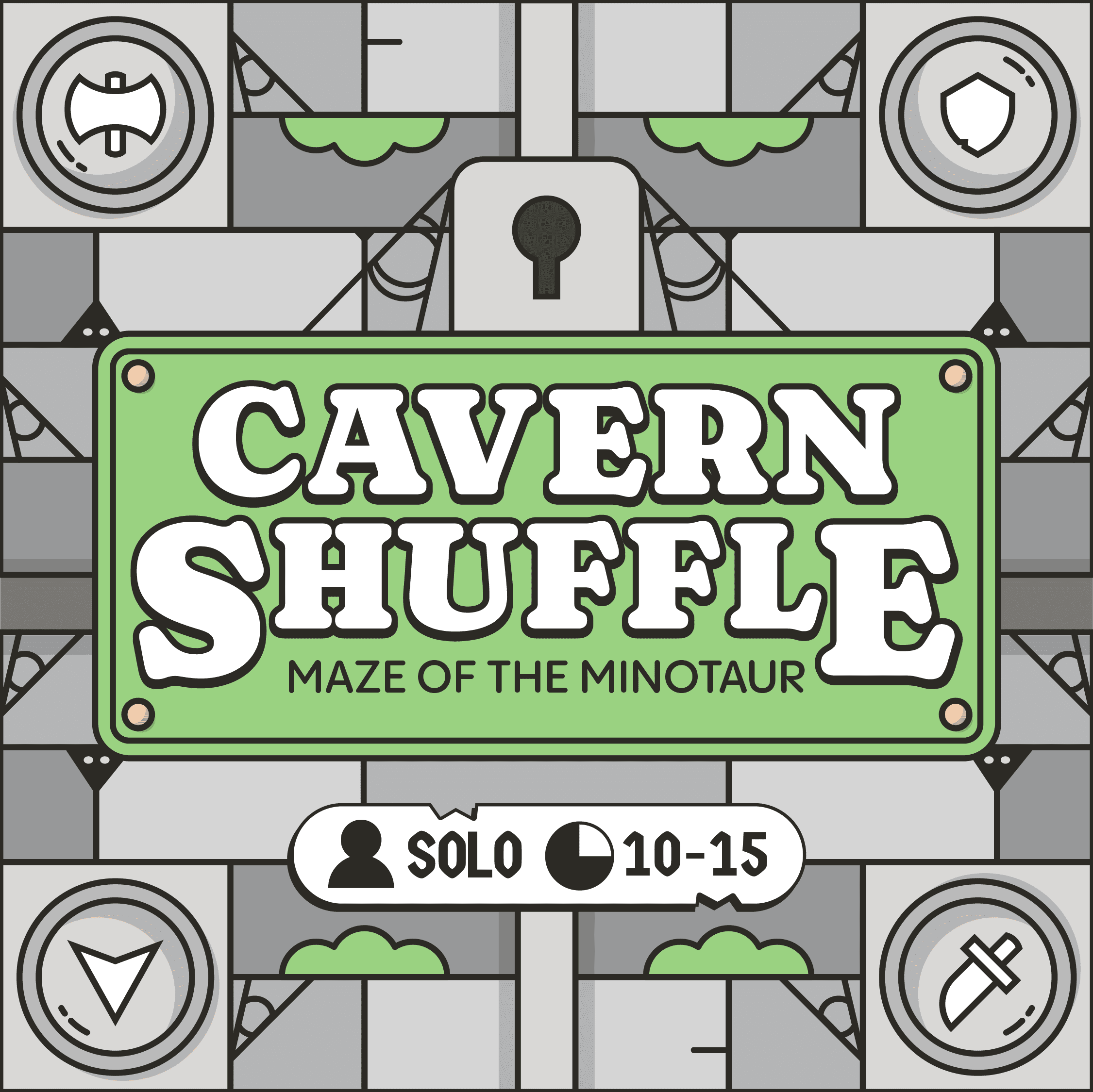 Cavern Shuffle: Maze of the Minotaur box art