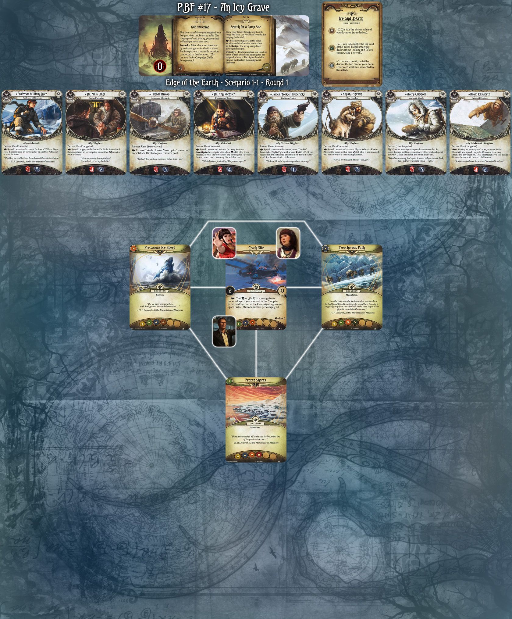 Arkham Horror LCG PBF #17: An Icy Grave [finished] | BoardGameGeek