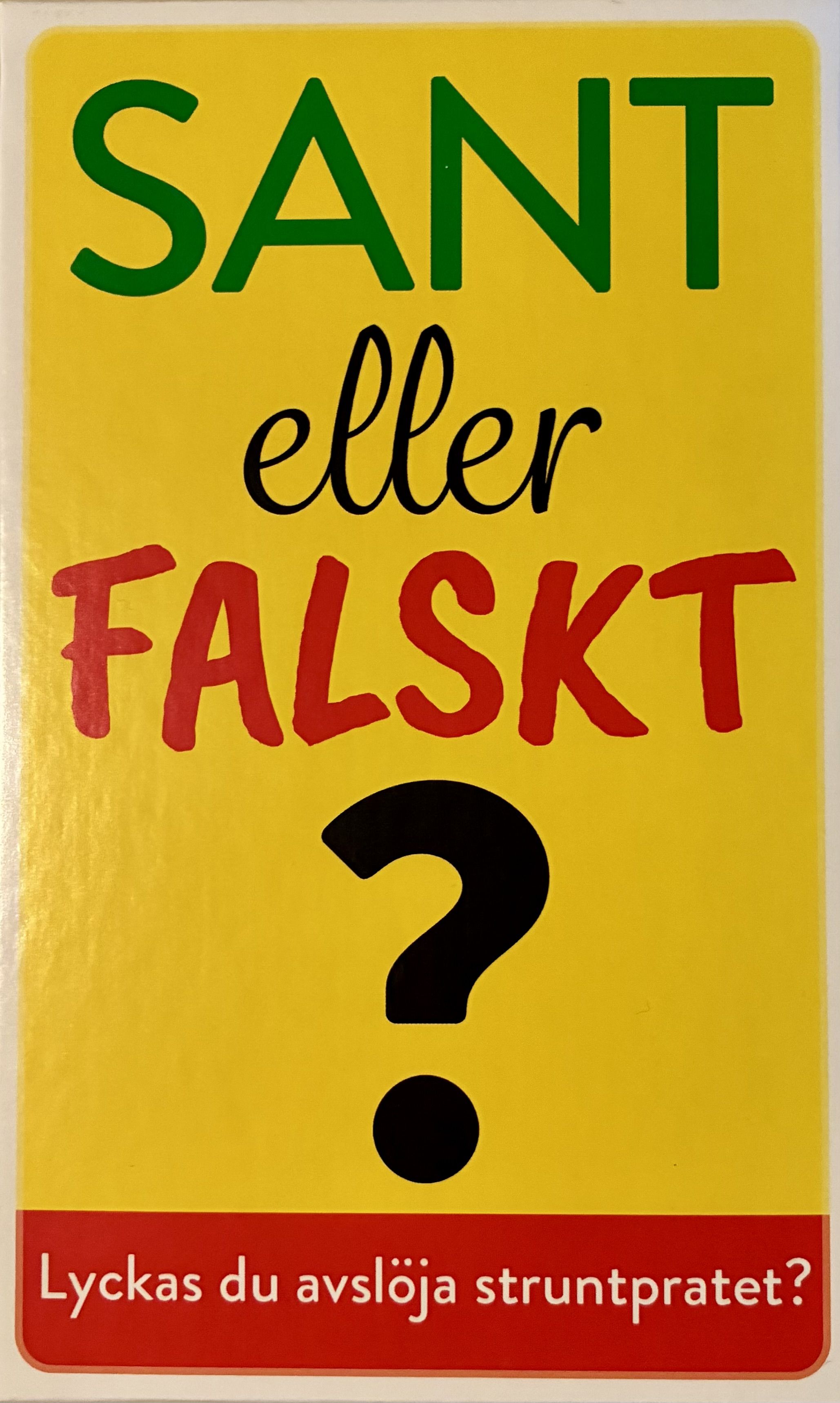 Cover art for Sant eller falskt