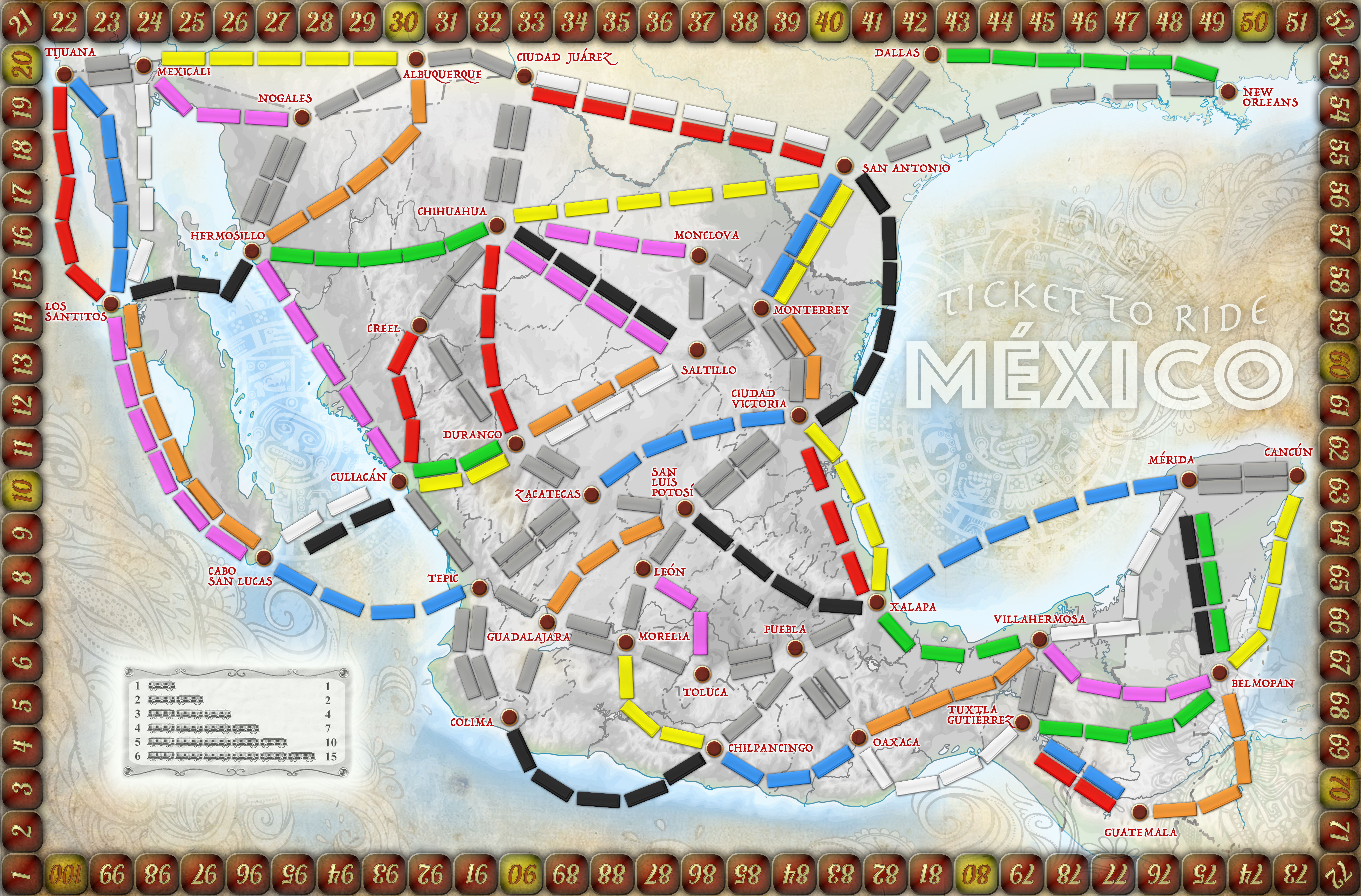 Mexico (fan expansion for Ticket to Ride)