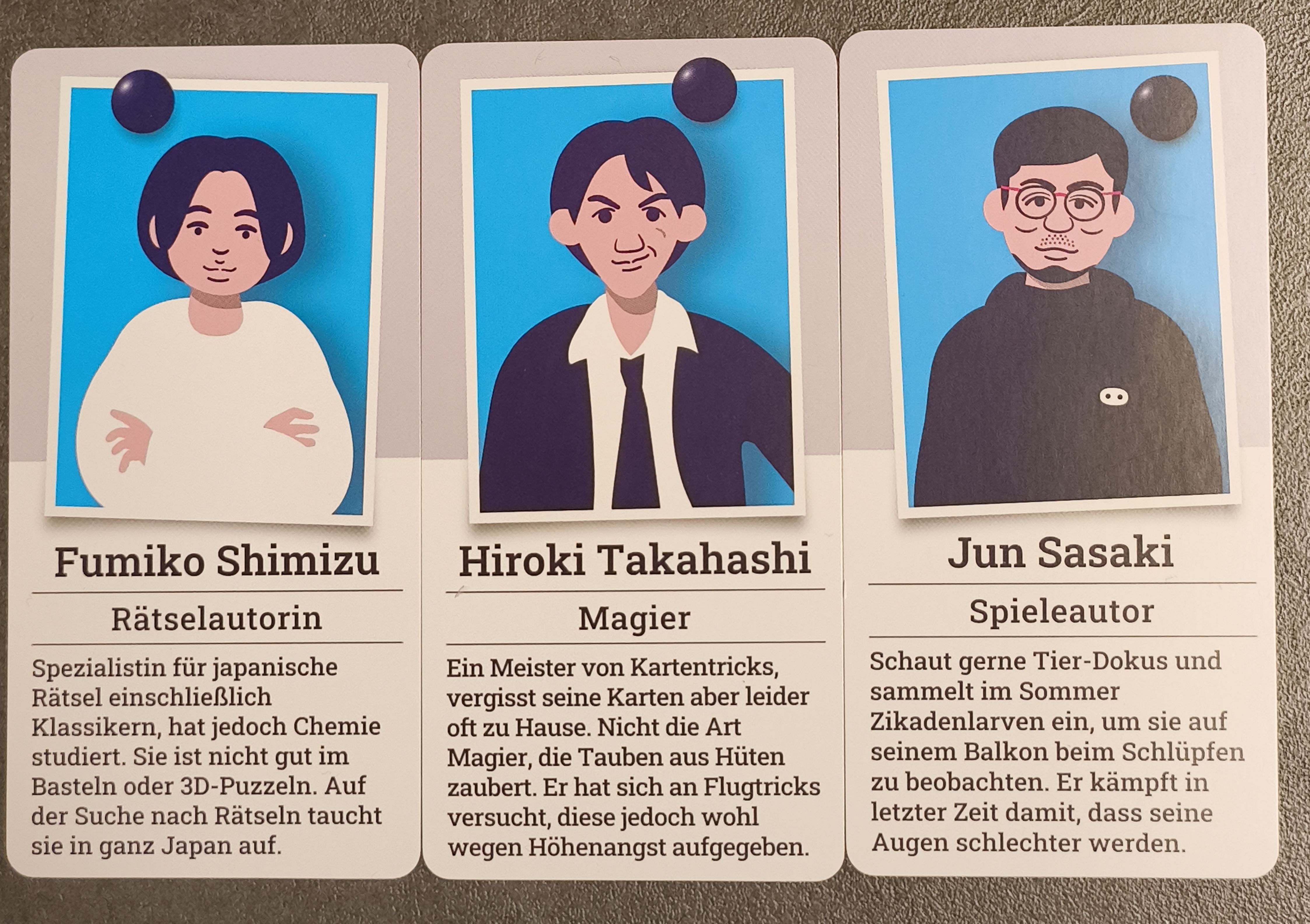 Dying Message: Jun Sasaki, Fumiko Shimizu, Hiroki Takahashi Promo Cards