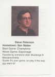 Board Game Designer: Steve Peterson