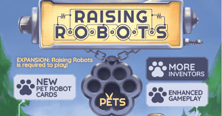 LUCKY DUCK GAMES - Raising Robot - Pets Expansion - Versione francese - 934605
