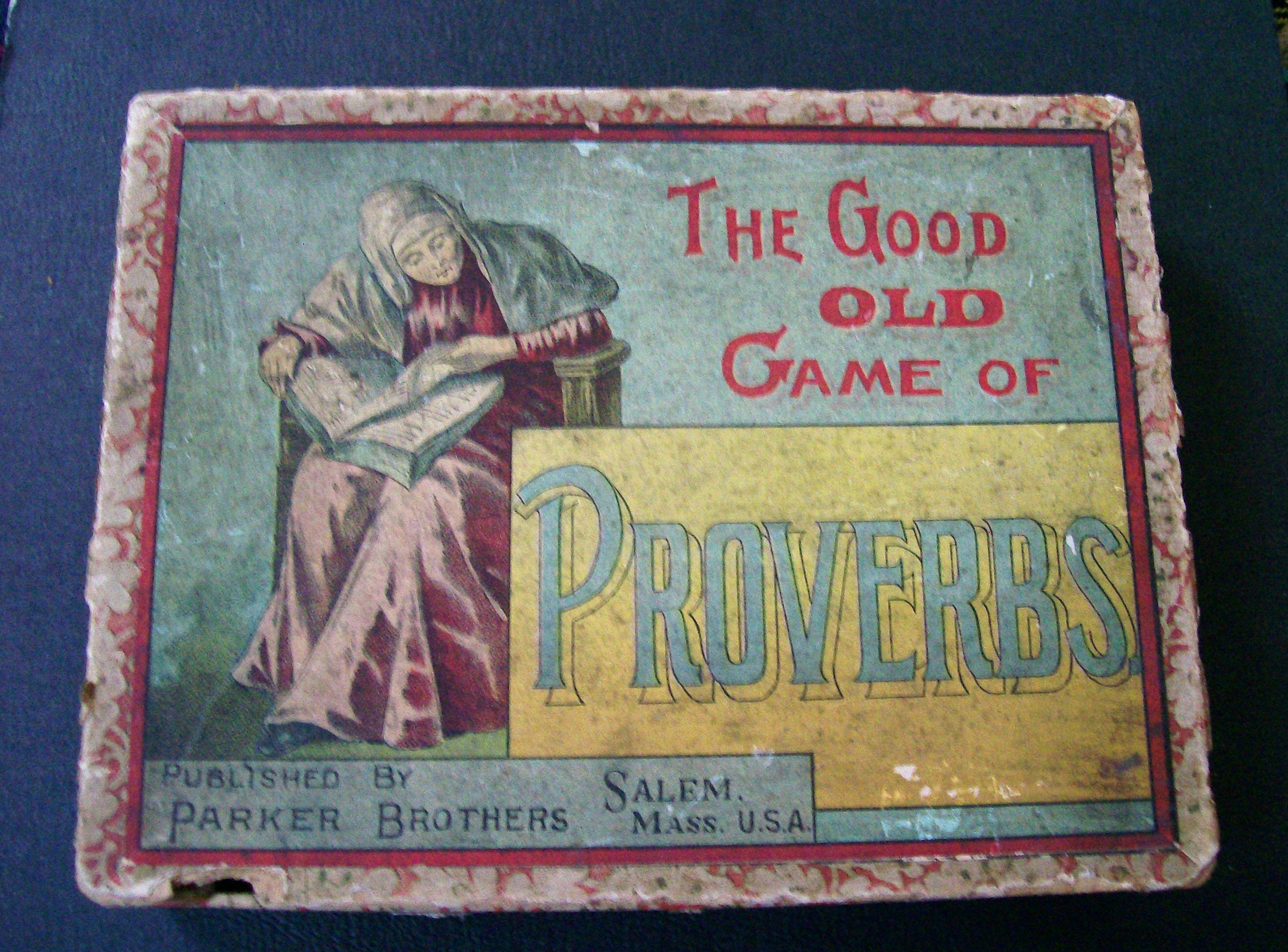 The Good Old Game of Proverbs box art