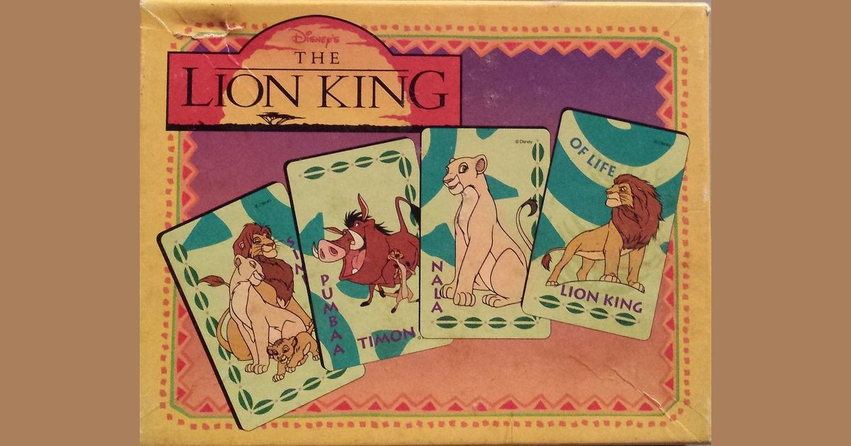 Disney's The Lion King Circle Of Life Card Game Board