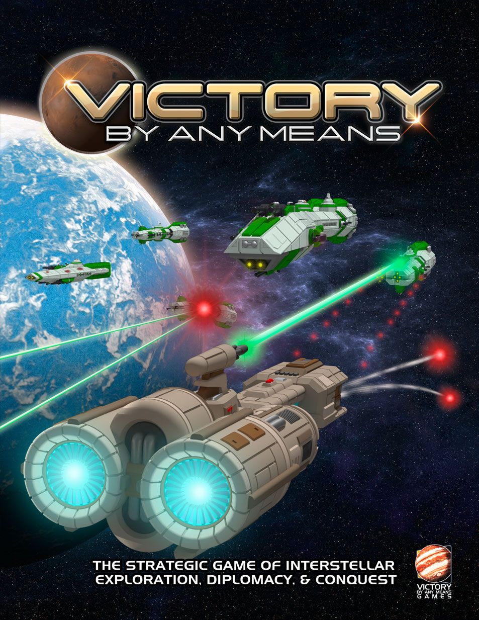 Coperta Victory by Any Means: The Strategic Game of Interstellar Exploration, Diplomacy, & Conquest
