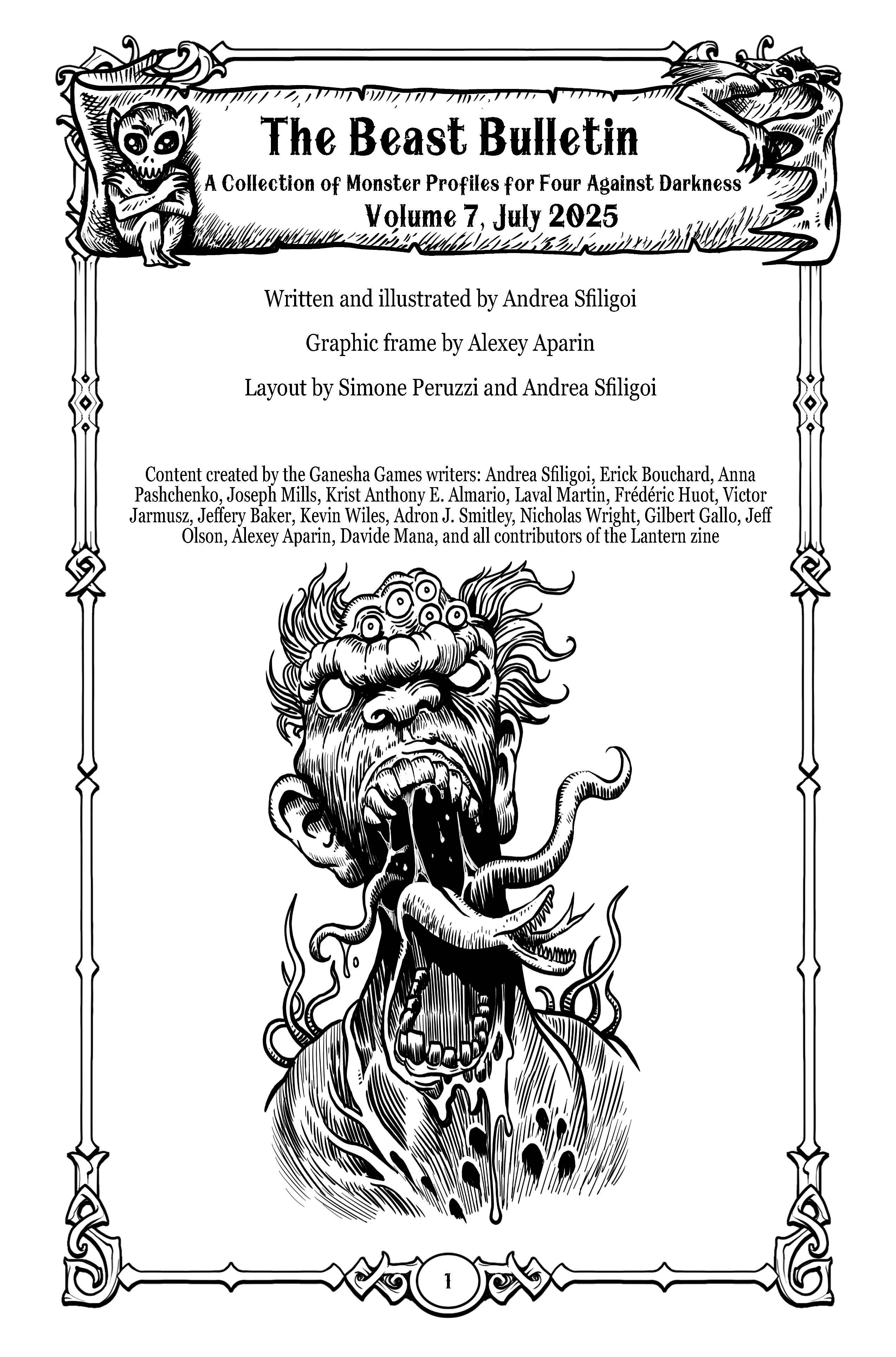 The Beast Bulletin: A Collection of Monster Profiles – Volume 7