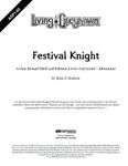 RPG Item: ADP1-02: Festival Knight