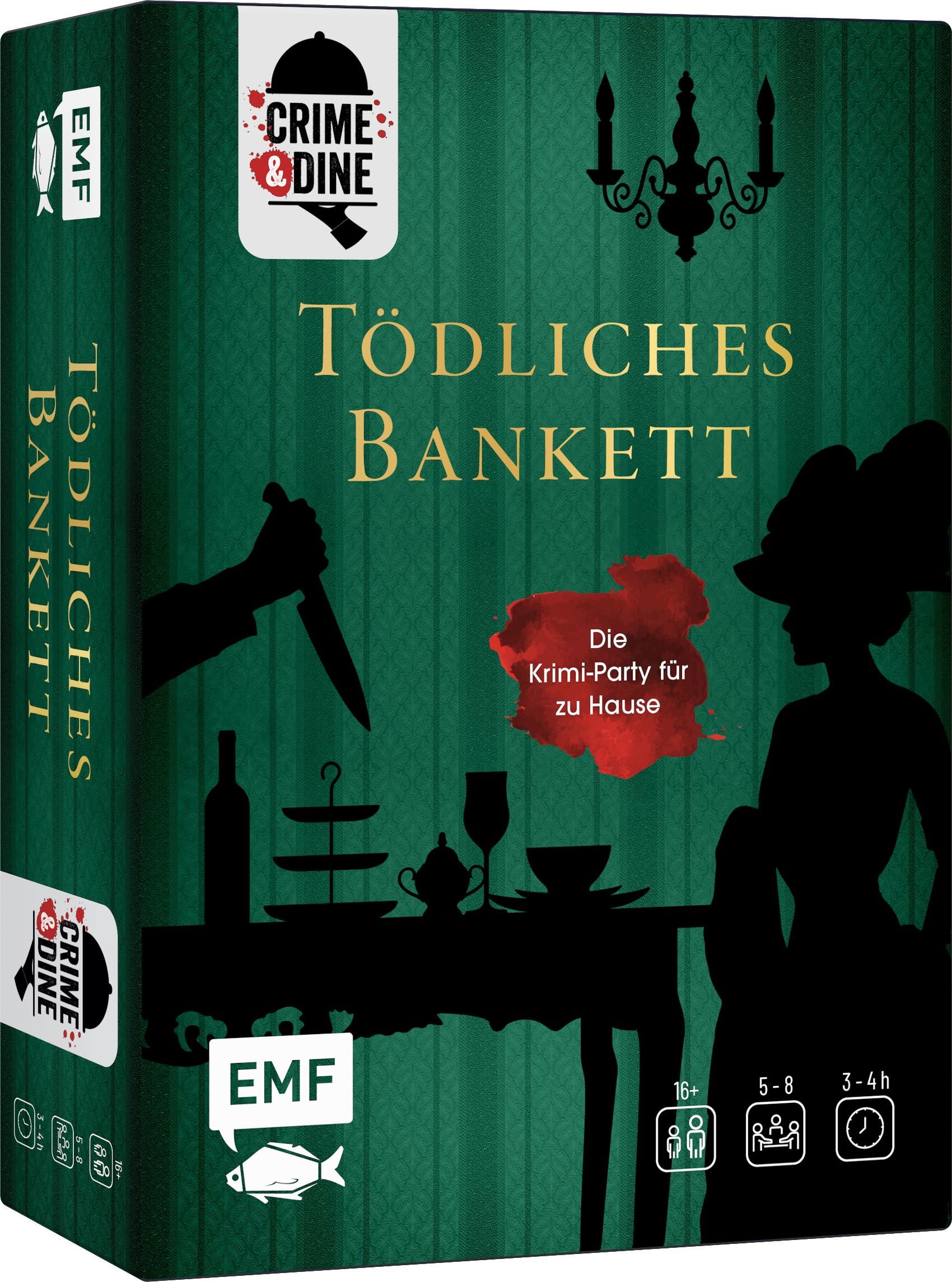 Crime & Dine: Das Krimi-Dinner-Set – Tödliches Bankett