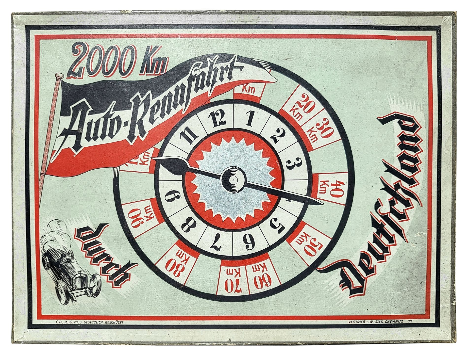 2000 km Auto-Rennfahrt durch Deutschland