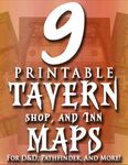 RPG Item: 9 Printable Tavern, Shop, and Inn Maps