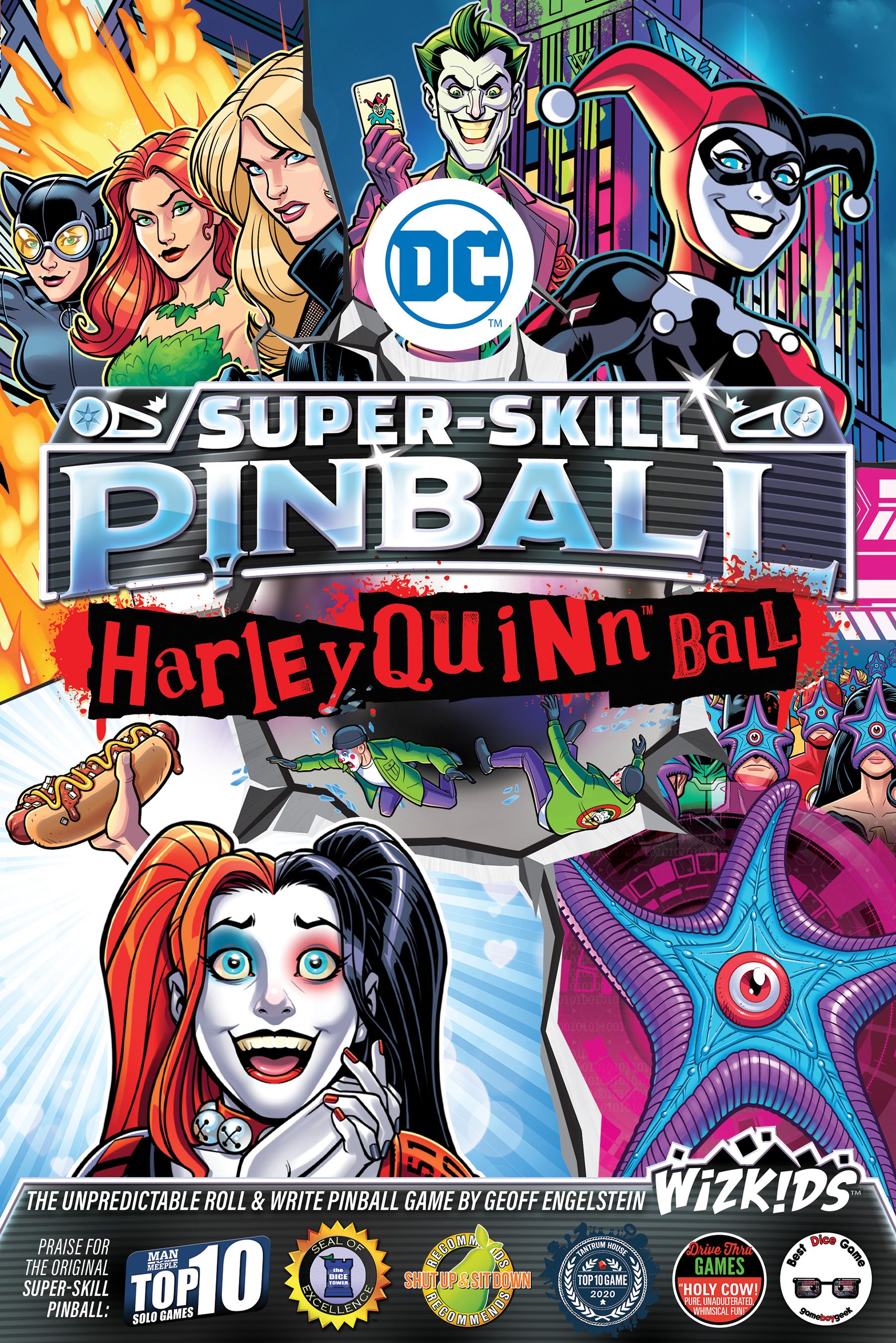 Coperta DC Super-Skill Pinball: Harley Quinn Ball