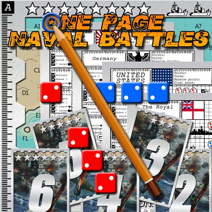 Cover art for One Page Naval Battles