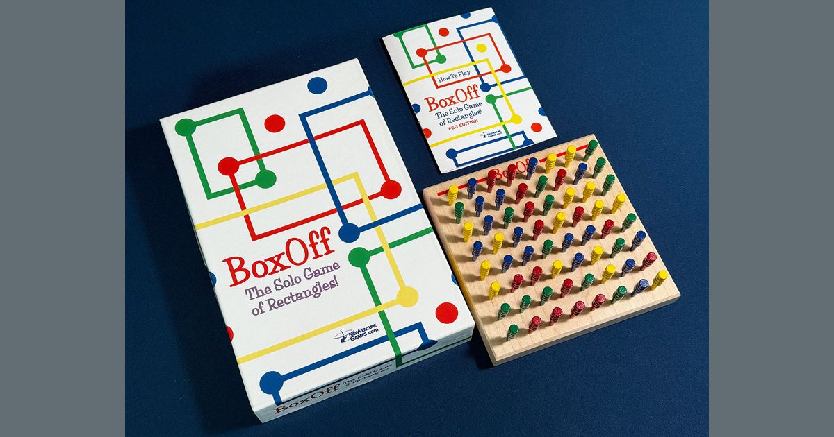 BoxOff and the Great Simplicity of a Solo Wooden Peg Game | Gameward Bound