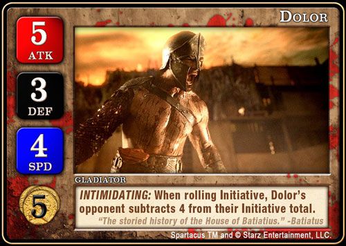 Spartacus: Dolor Promo Card box art