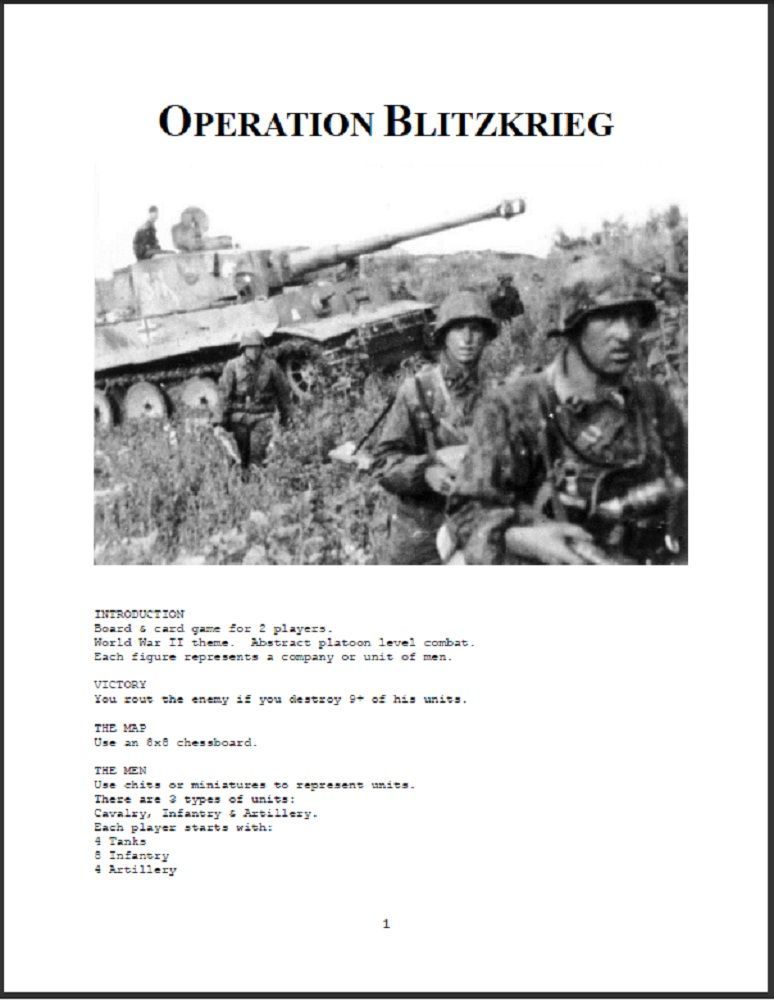 Operation Blitzkrieg cover art