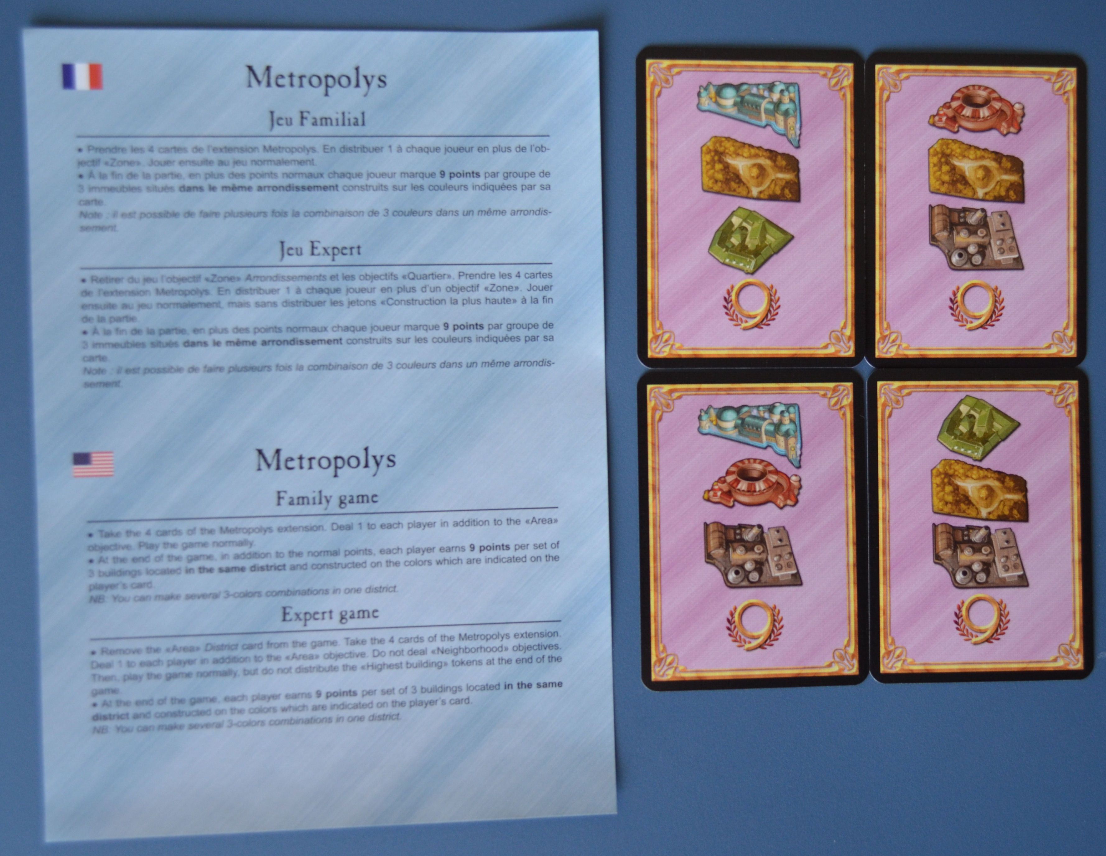 Metropolys: Extension Cards