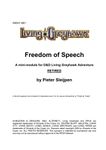 RPG Item: SND1-M01: Freedom of Speech