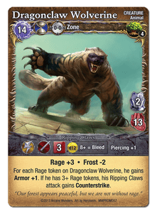 Mage Wars: Dragonclaw Wolverine Promo Card