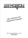 RPG Item: New Horizon 2nd Edition Primer