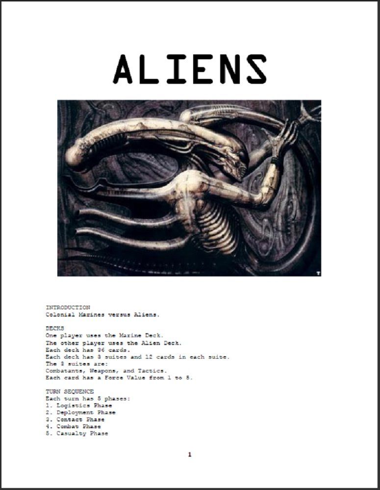 Aliens box art