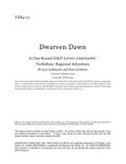 RPG Item: VER4-05: Dwarven Dawn