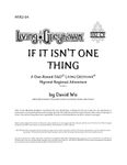 RPG Item: NYR2-04: If It Isn't One Thing