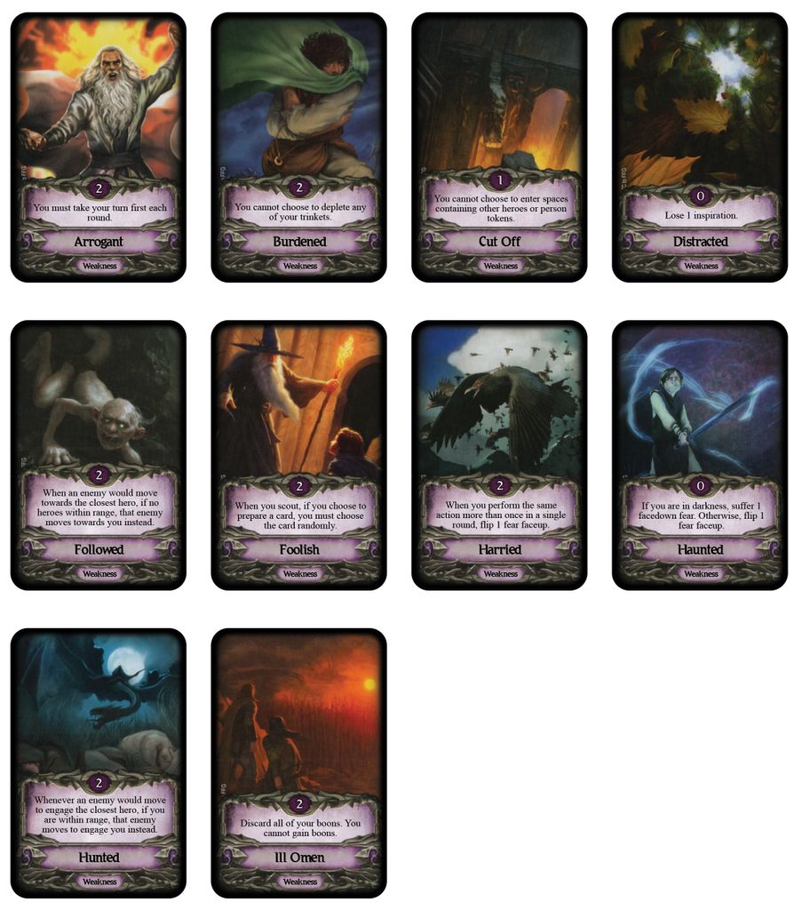 Variant Weakness cards in the works... | BoardGameGeek