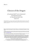 RPG Item: KET5-01: Choices of the Dragon